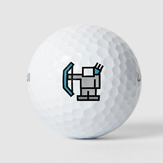 Bogenschützen in Blau Golfball (Vorderseite)