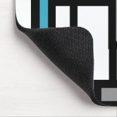 Bogenschützen in Blau Mousepad (Ecke)