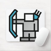 Bogenschützen in Blau Mousepad (Mit Mouse)