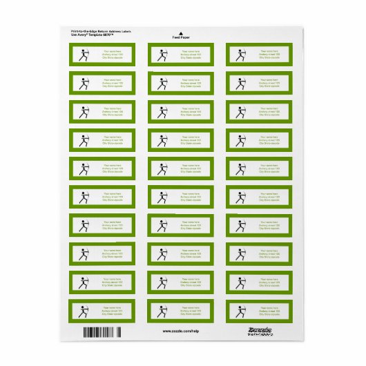 Bogenschützen mit seinem Bogenschwarz, grüner Boge (Vorne)