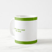 Bogenschützen mit seinem Bogenschwarz, grüner Boge Kaffeetasse (Vorderseite Links)