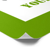 Bogenschützen mit seinem Bogenschwarz, grüner Boge Poster (Ecke)