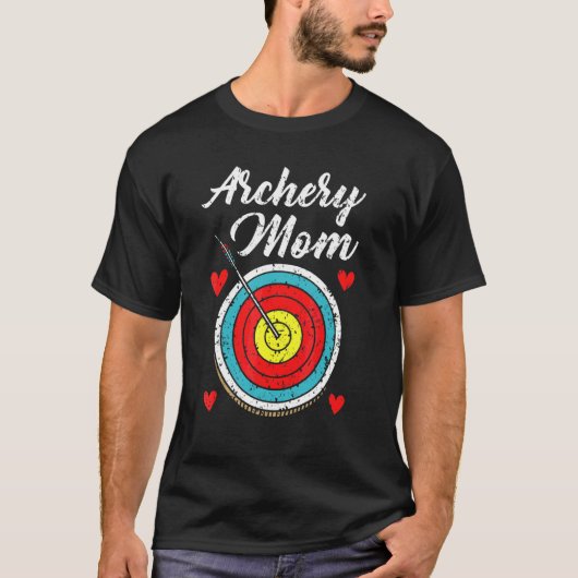 Bogenschützen-Mutter Schießt Bogen Pfeil Bogenschü T-Shirt (Vorderseite)