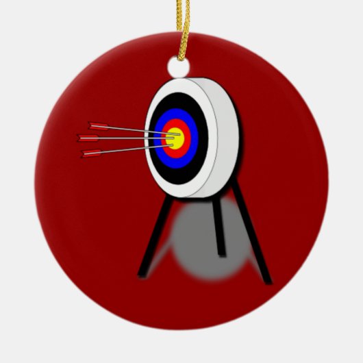 Bogenschützen-Schmuck Keramik Ornament (Vorne)