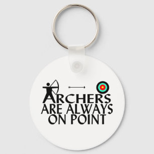 Bogenschützen sind immer im Punkt Schlüsselanhänger