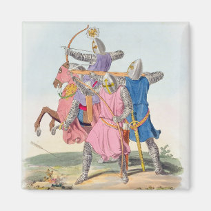 Bogenschützen und ein Kreuz-Bogenschütze, 1312, Magnet