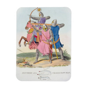 Bogenschützen und ein Kreuz-Bogenschütze, 1312, Magnet