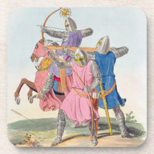 Bogenschützen und ein Kreuz-Bogenschütze, 1312, Untersetzer