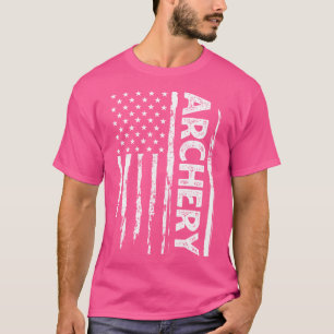 Bogenschützenamerikanischer Flag-Jäger-Ziel-Shooti T-Shirt