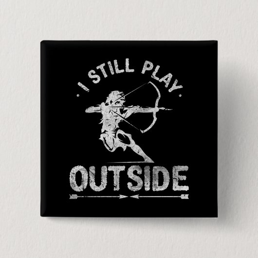 Bogenschützenjagd Jäger Jäger beängstigend Button (Vorderseite)