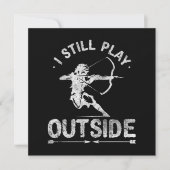 Bogenschützenjagd Jäger Jäger beängstigend Dankeskarte (Vorderseite)