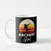 Bogenschützin Bogen und Pfeil Kaffeetasse (Links)