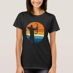 Bogensportretreter für Vintage Bogenschützen und T-Shirt