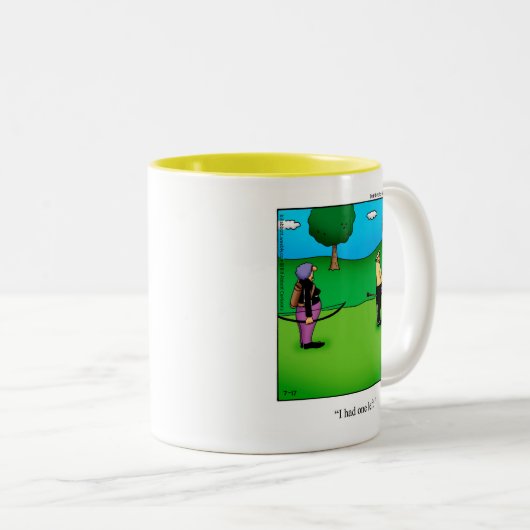 Bogenverleih Spaß Tasse (VorderseiteRechts)