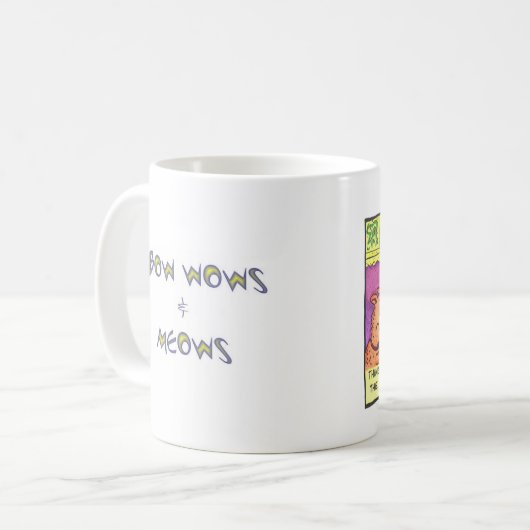 BOGENwimmern u. MEOWS - Sachen waren nicht… Kaffeetasse (Vorderseite Links)