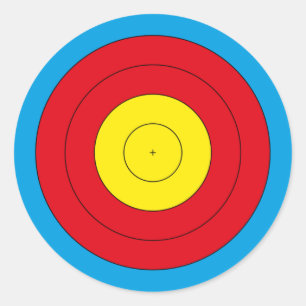 Bogenziel für wiederkehrenden Bogen (FITA 20 cm) R Runder Aufkleber