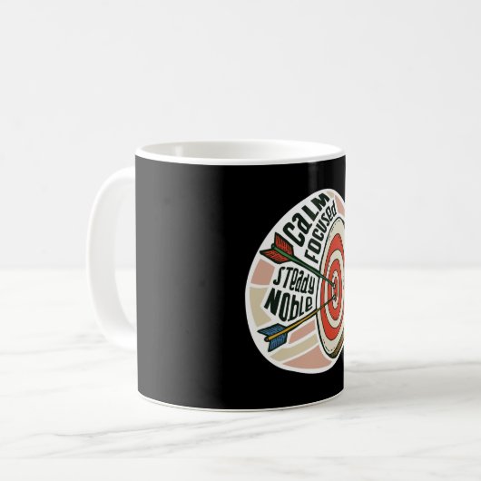 Bogenziel Kaffeetasse (Vorderseite Links)