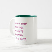 Bogenzielbullseye Zweifarbige Tasse (Vorderseite Links)