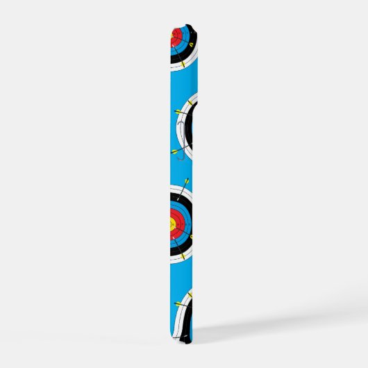 Bogenziele und Pfeile, Bow-Shooting iPhone 15 Hülle (Rechte Seite)