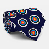 Bogenziele und Pfeile Gemustert Krawatte (Gerollt)