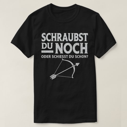 Bogenzielschießen und Bowhunting T-Shirt (Design vorne)