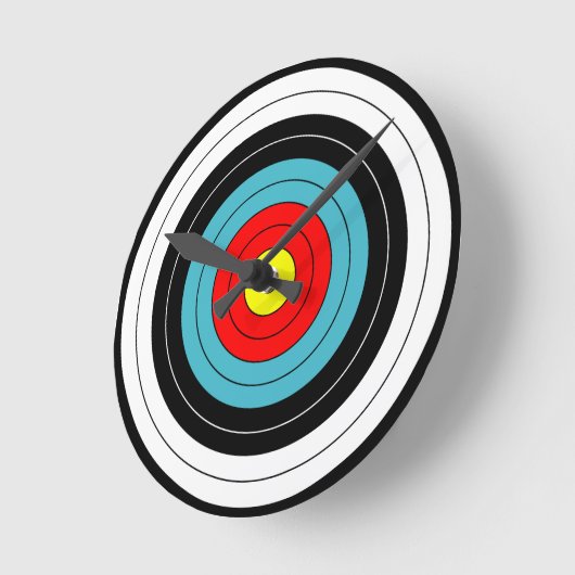 Bogenzielsport Runde Wanduhr (Winkel)