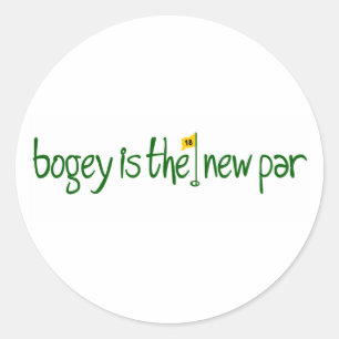 Bogey ist der neue Par Runder Aufkleber