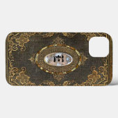 Bogged Classic Monogram Old Book Stil Case-Mate iPhone Hülle (Rückseite (Horizontal))