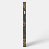 Bogged Classic Monogram Old Book Stil iPhone Hülle (Linke Seite)