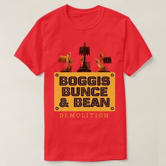 Boggis Bunce Bean Demolition FantasticFox T-Shirt (Design vorne)