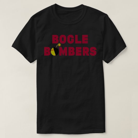 Bogle Bombers red Arkansas Softball T-Shirt (Design vorne)