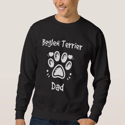 Boglen Terrier Vater Beagle Boston Terrier Mischli Sweatshirt (Vorderseite)