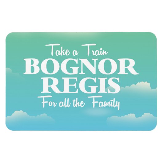 Bognor Regis Vintage Reiseplakat Magnet (Horizontal)