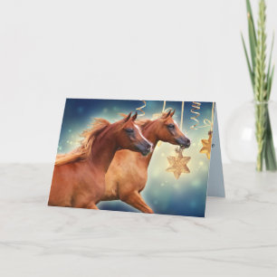 BOGO Colts Blue Weihnachtskarte Feiertagskarte