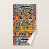 Bogolan Geometric Bath Badhandtuch Set (Handtuch)
