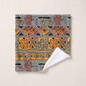 Bogolan Geometric Bath Badhandtuch Set (Waschlappen)