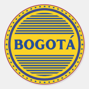 Bogotá City Pride Emblem – Kolumbianische Identitä Runder Aufkleber