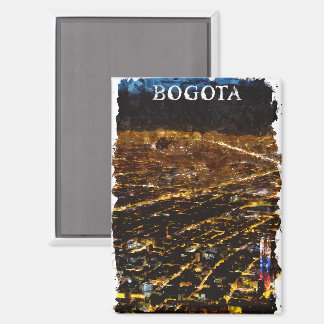 Bogota Colombia by Night City View Magnet