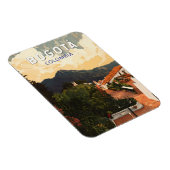 Bogota Colombia Illustration Travel Art Vintag Magnet (Rechte Seite)