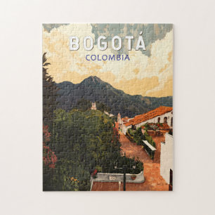Bogota Colombia Illustration Travel Art Vintag Puzzle
