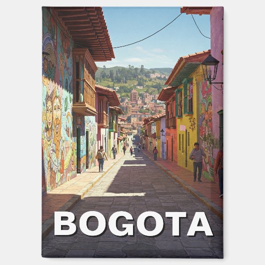 Bogota Colombia La Candelaria Bogotá Magnet (Vorderseite)