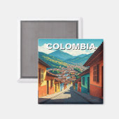 Bogota Colombia La Candelaria Magnet (Vorderseite/Rückseite)