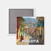 Bogota Colombia La Candelaria Magnet (Vorderseite/Rückseite)