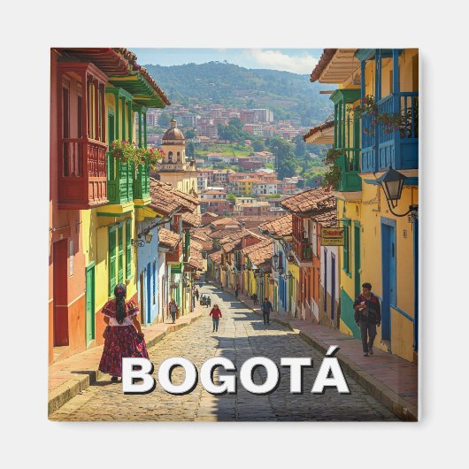 Bogota Colombia La Candelaria Magnet (Vorne)