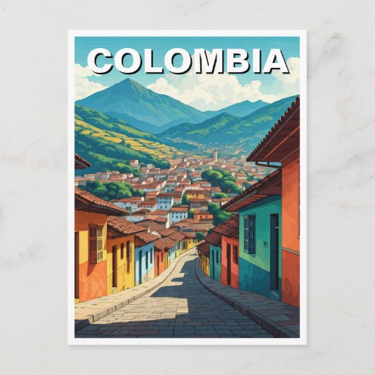 Bogota Colombia La Candelaria Postkarte (Vorderseite)