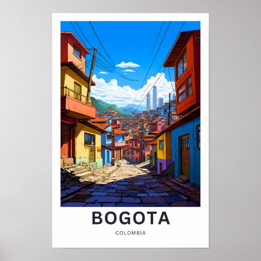 Bogota Colombia Travel Print Poster (Vorne)