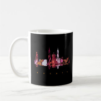 Bogota, farbenfrohe Silhouette Kaffeetasse