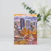 Bogota, kolumbianisches Stadtbild Aquarellmalerei Postkarte (Stehend Vorderseite)