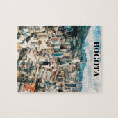 Bogota Kolumbien CIty View Watercolor Puzzle (Horizontal)