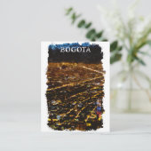 Bogota Kolumbien - Nachtstadtansicht Postkarte (Stehend Vorderseite)